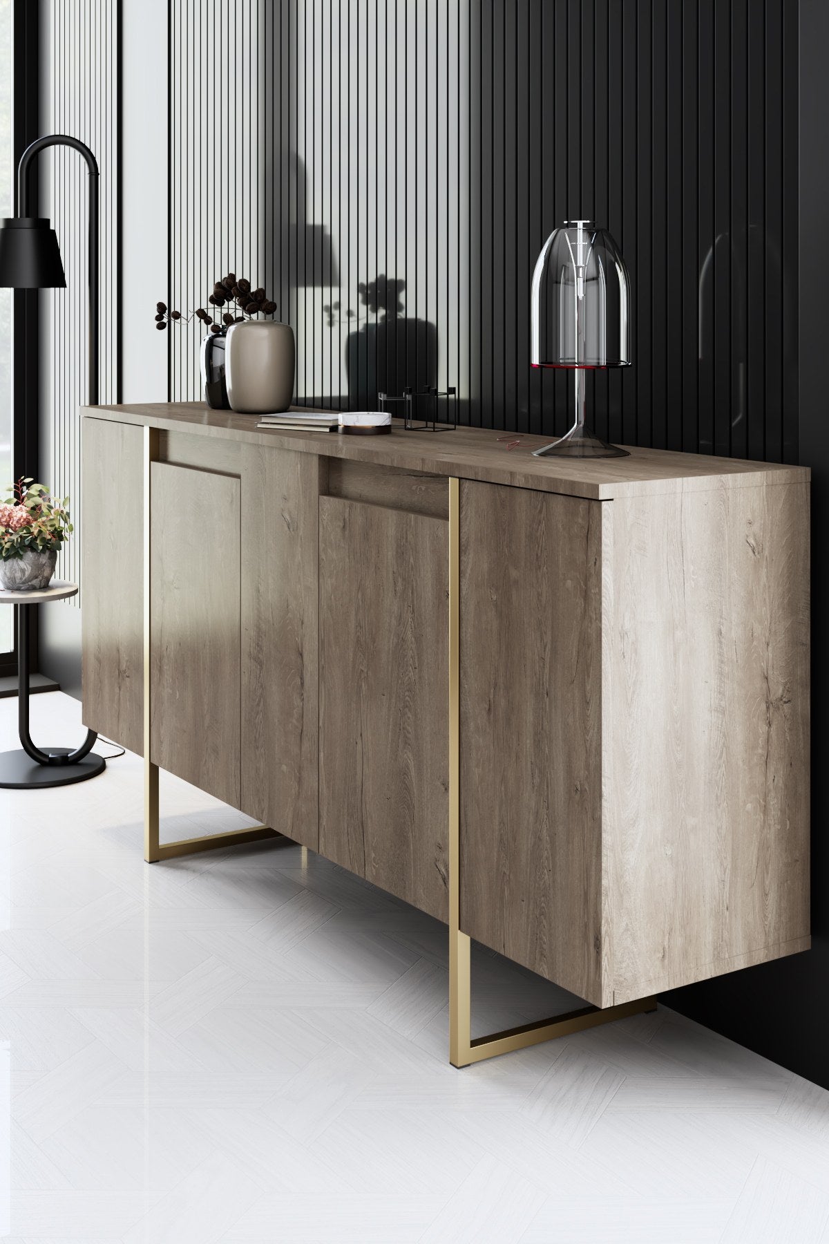 Mobilier de Lux, 160x35 cm - Walnut
Gold