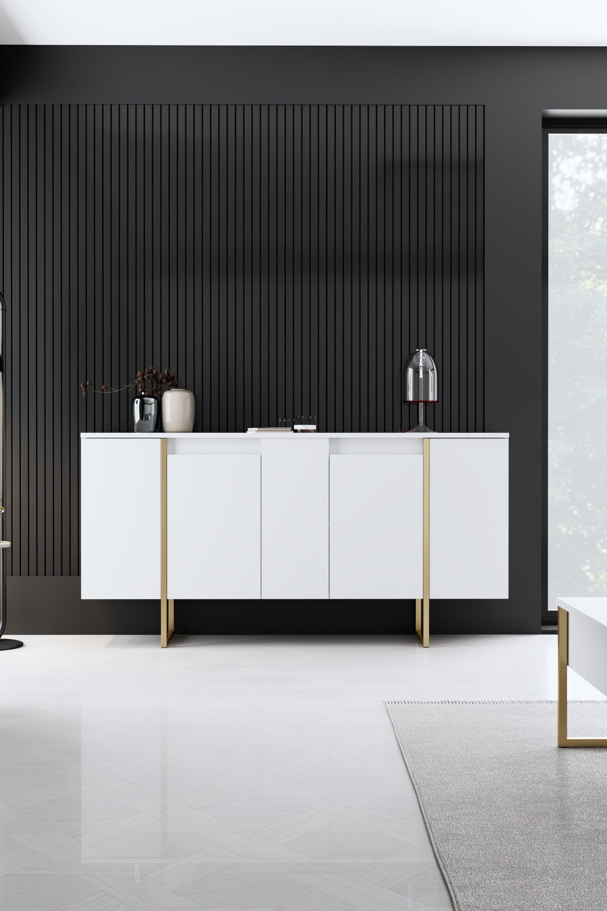 Mobilier de Lux, 160x35 cm - White
Gold