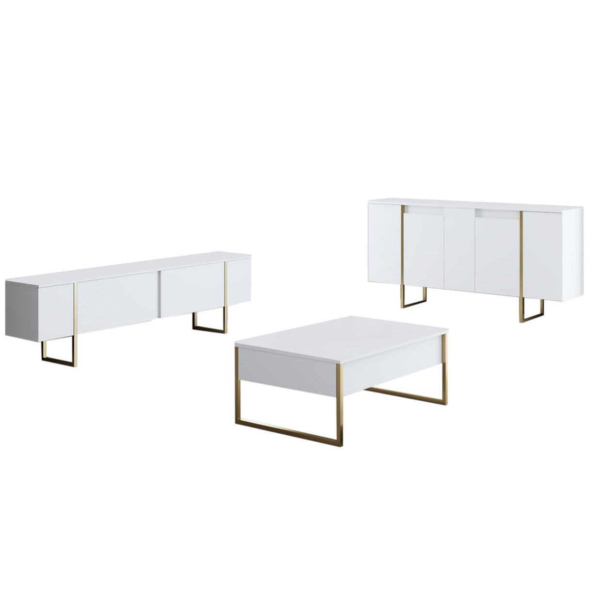 Mobilier de Lux, 160x35 cm - White
Gold