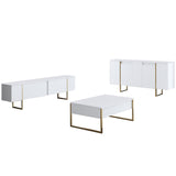 Mobilier de Lux, 160x35 cm - White
Gold