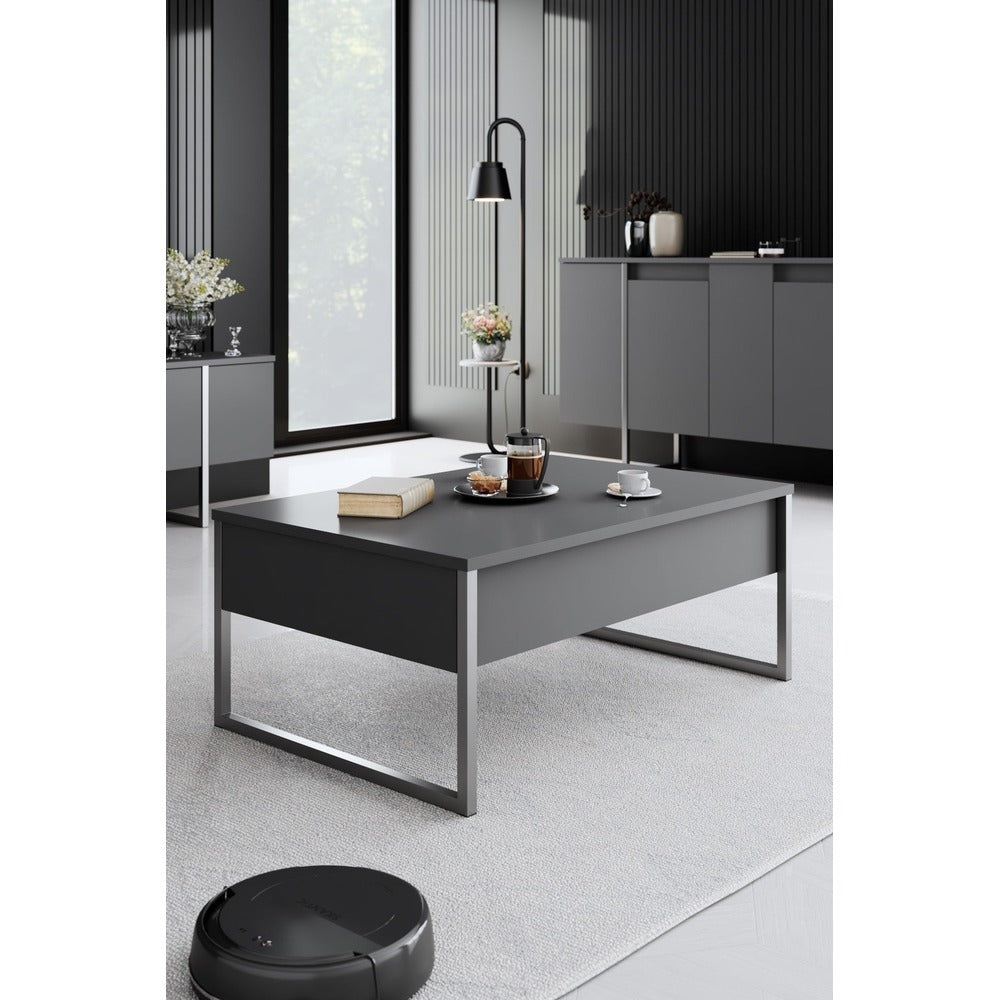 Mobilier de Lux, Anthracite Silver - White Silver, 90x60 cm - Anthracite
Silver