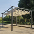 Mobilier gradina Garden gazebo Spectra, Negru-Bej Pakoworld, vedere ambient si detalii finisaj, Mobilier Gradina, culoare Negru-Bej