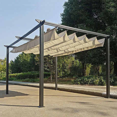 Mobilier gradina Garden gazebo Spectra, Negru - Bej, 300x300x225 cm