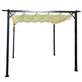 Mobilier gradina Garden gazebo Spectra, Negru-Bej Pakoworld, imagine produs 4, Mobilier Gradina, culoare Negru-Bej