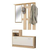 Mobilier de hol Jamie, 100x28x187 cm - Alb