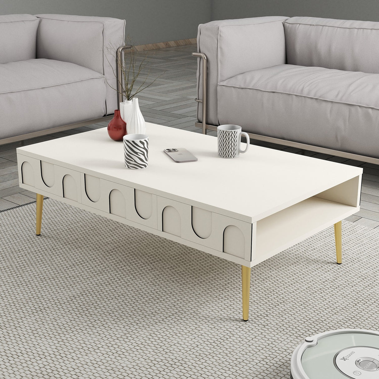 Mobilier Lyon 33, 105x60 cm - Cream
Gold