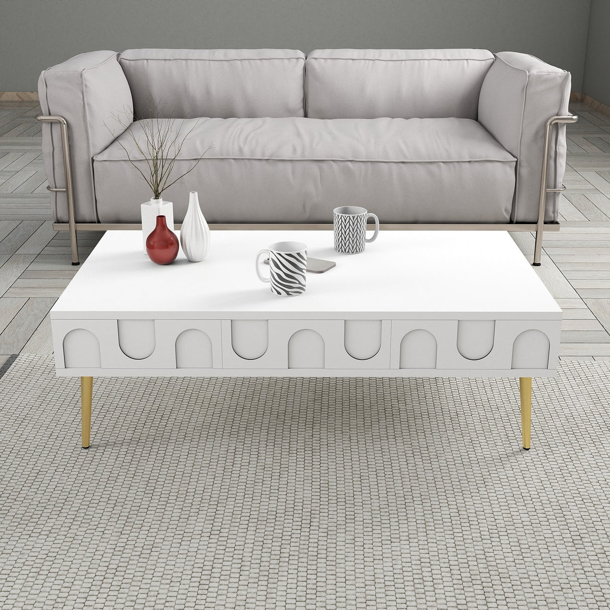 Mobilier Lyon 33, 105x60 cm - White
Gold