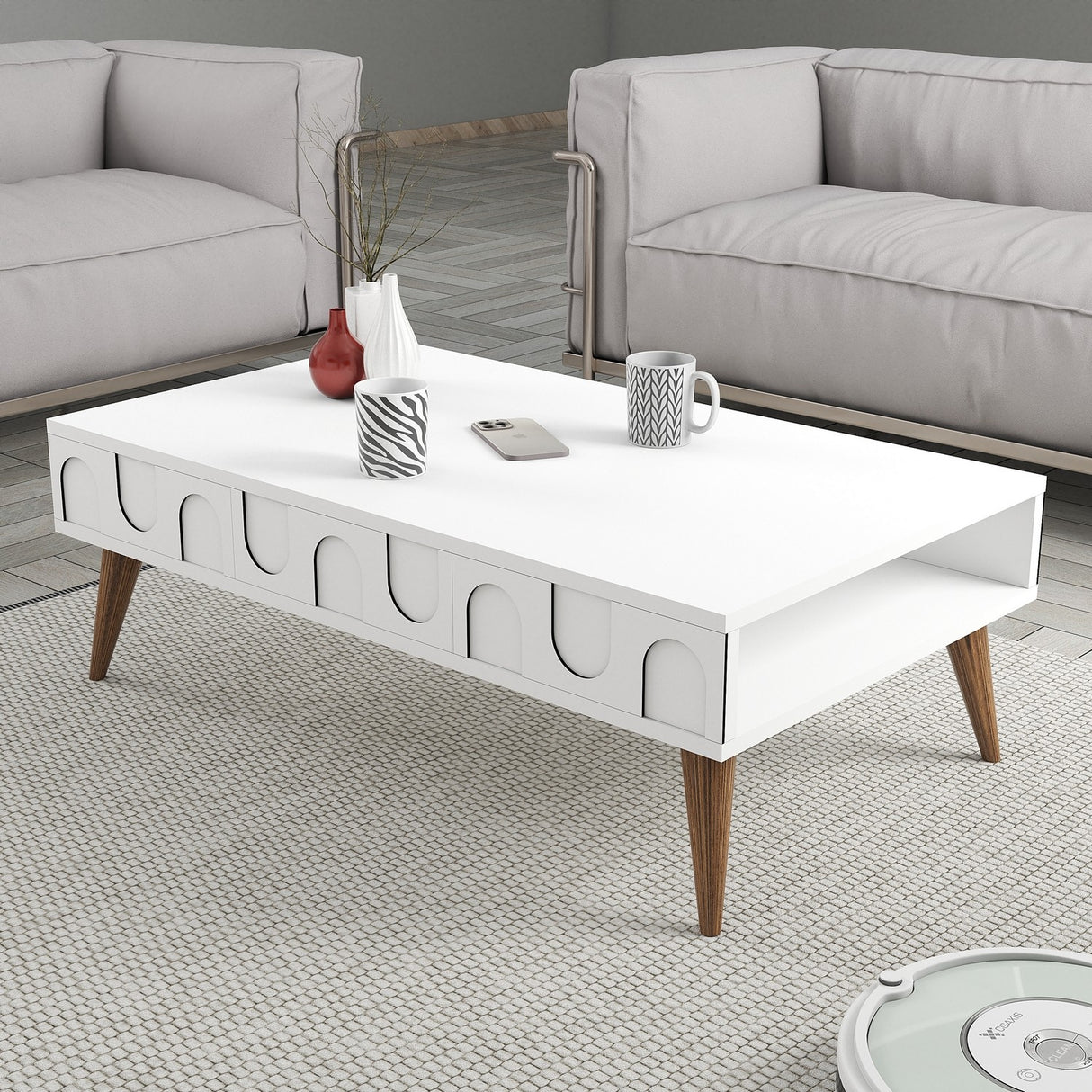 Mobilier Lyon 34, 105x60 cm - White
Walnut