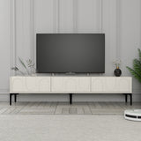 Mobilier Lyon 42, Cream Black - White Black, 180x35 cm - Cream
Black