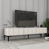 Mobilier Lyon 42, Cream Black - White Black, 180x35 cm - Cream
Black