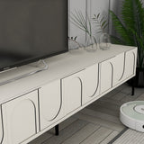 Mobilier Lyon 42, Cream Black - White Black, 180x35 cm - Cream
Black