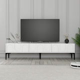 Mobilier Lyon 42, Cream Black - White Black, 180x35 cm - White
Black