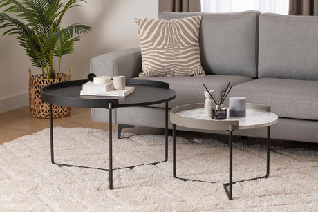 Mobilier Mandy, Anthracite - Natural, 60x60 cm
