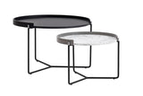 Mobilier Mandy, Anthracite - Natural, 60x60 cm - Anthracite