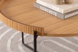 Mobilier Mandy, Anthracite - Natural, 60x60 cm - Natural