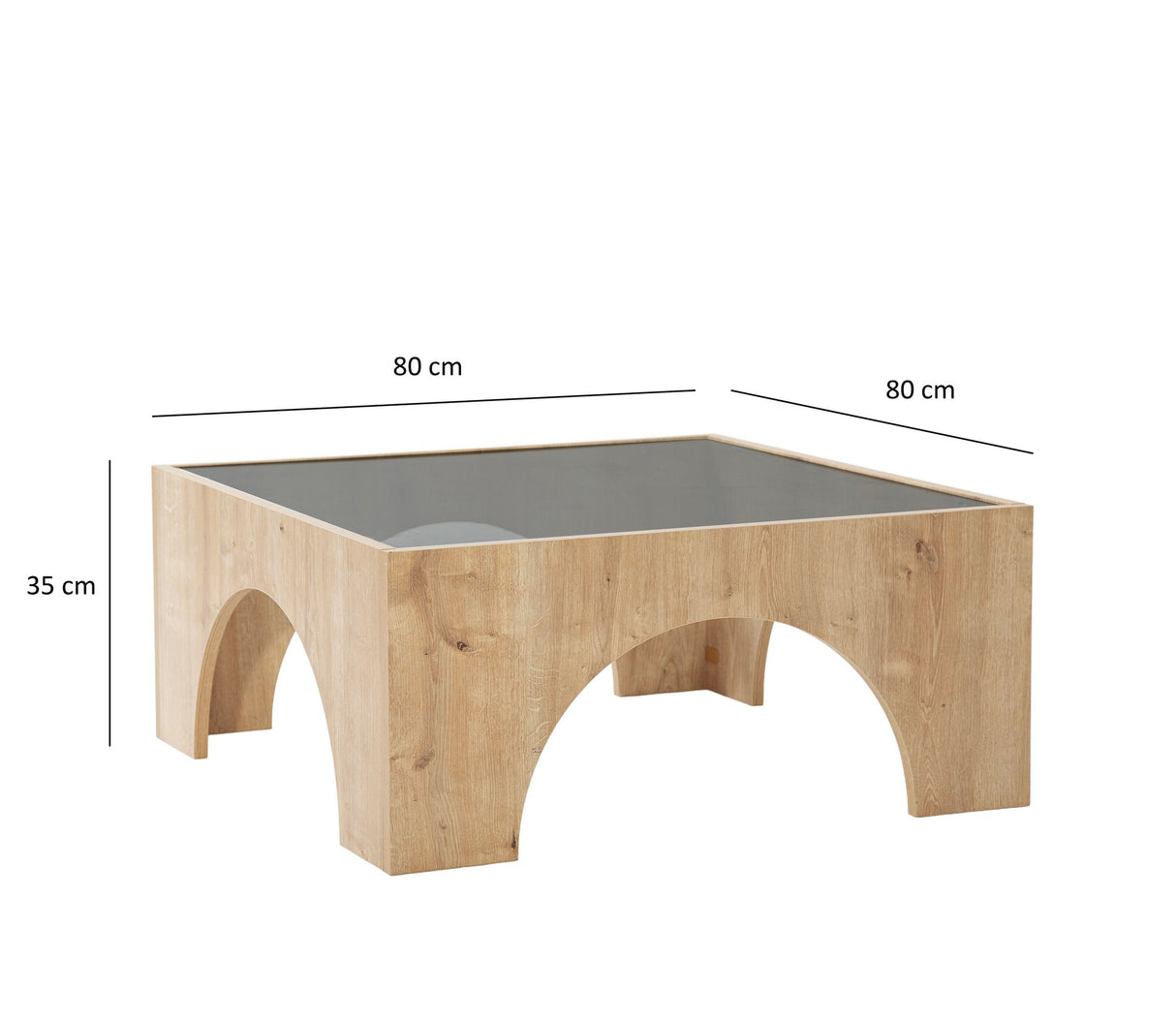 Mobilier Seine, 80x35 cm - Dark Grey
Oak