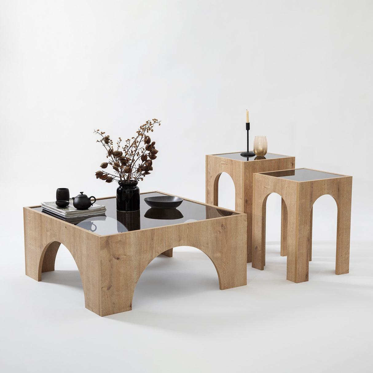 Mobilier Seine, 80x35 cm - Dark Grey
Oak