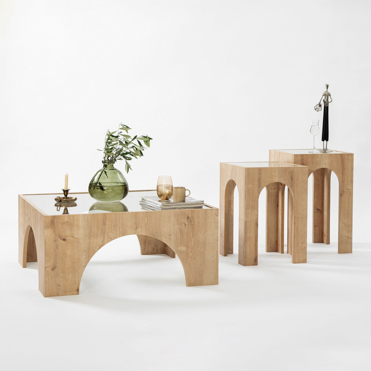 Mobilier Seine, 80x35 cm - Oak
Transparent