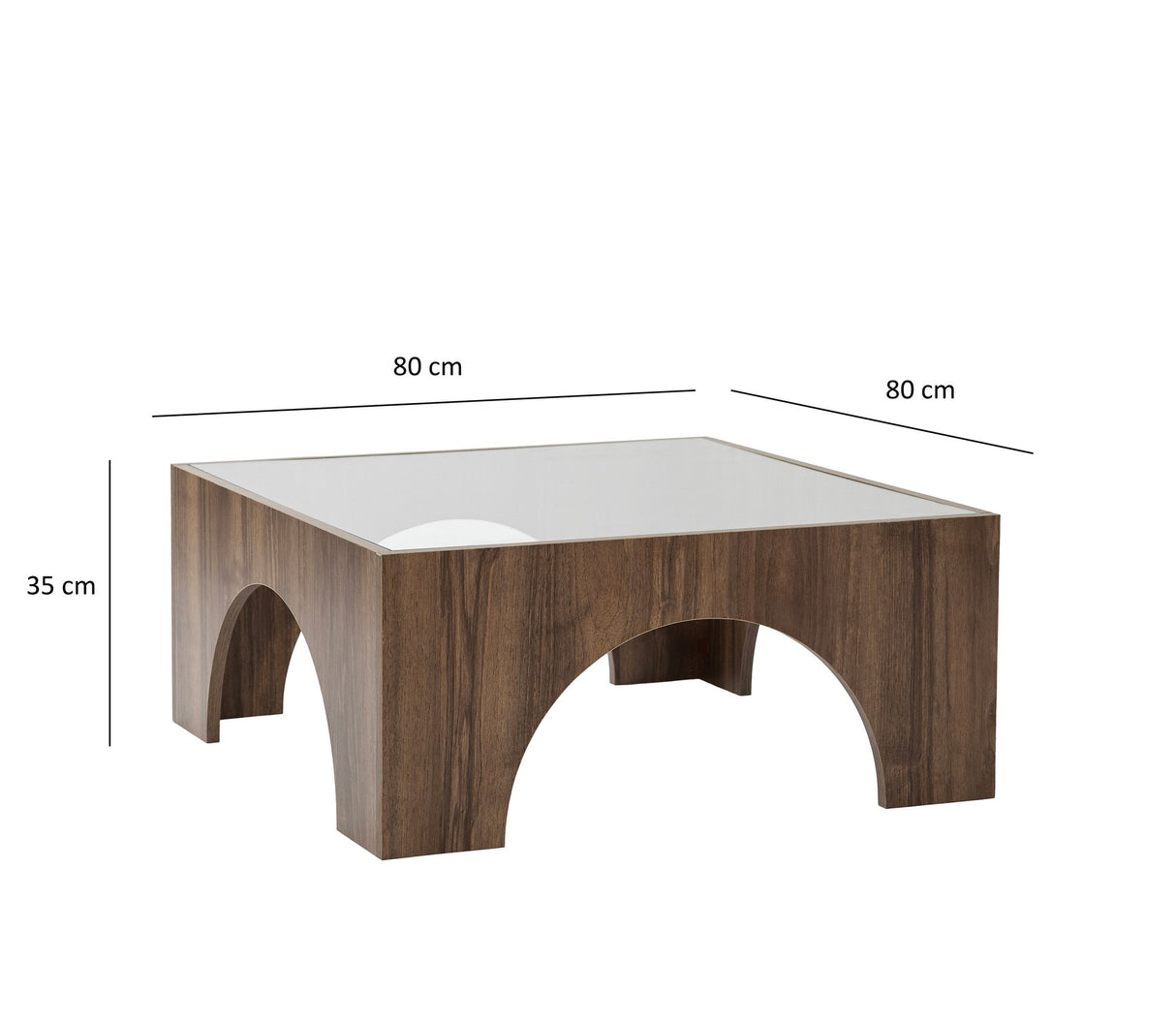 Mobilier Seine, 80x35 cm - Transparent
Walnut
