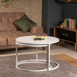 Mobilier Tambur, Oak Black - Alb, 80x80 cm - Alb