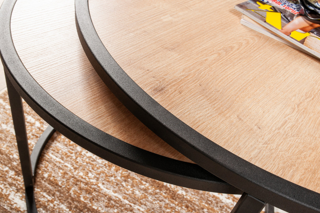 Mobilier Tambur, Oak Black - Alb, 80x80 cm - Oak
Black