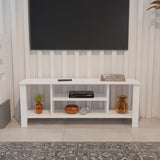 Mobilier TV cu rafturi Seref, Antracit, 120x30x47 cm - Alb
