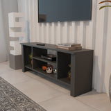Mobilier TV cu rafturi Seref, Antracit, 120x30x47 cm - Antracit