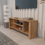 Mobilier TV cu rafturi Seref, Antracit, 120x30x47 cm - Stejar