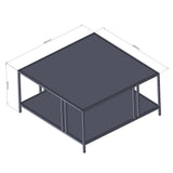 Mobilier Uranüs, 80x80 cm - Negru_706CLN1130