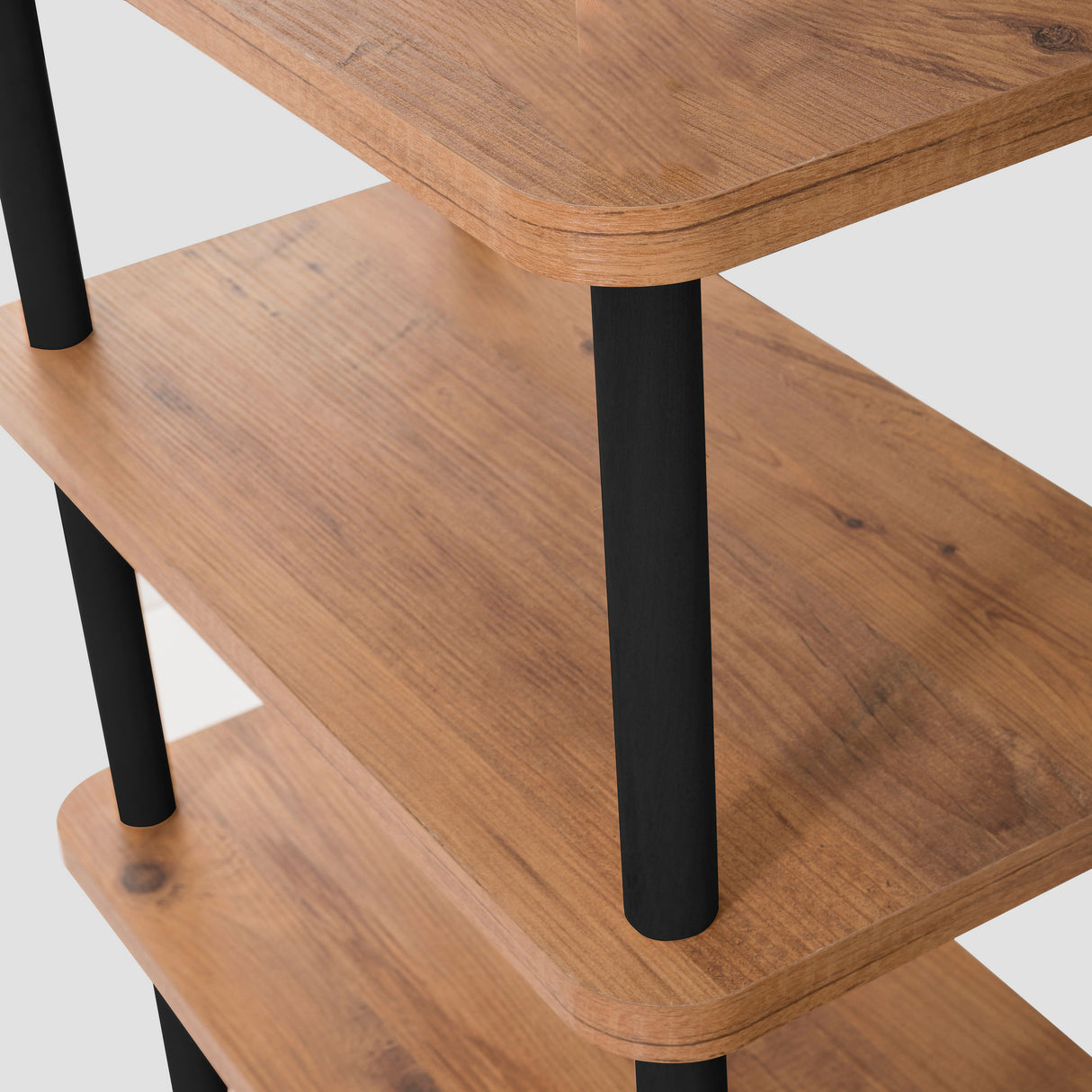 Mobilier Zen, Stejar - Negru, 180x35 cm - Negru