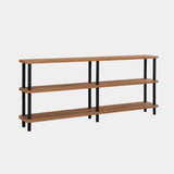Mobilier Zen, Stejar - Negru, 180x35 cm - Negru