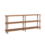 Mobilier Zen, Stejar - Negru, 180x35 cm - Stejar