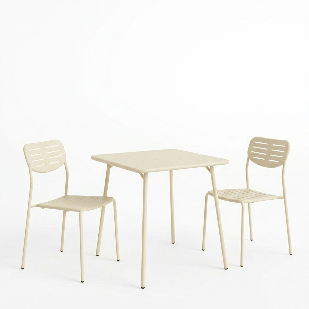 Moraja Deraby I set 3 piese crem metal, 70x70x73 cm