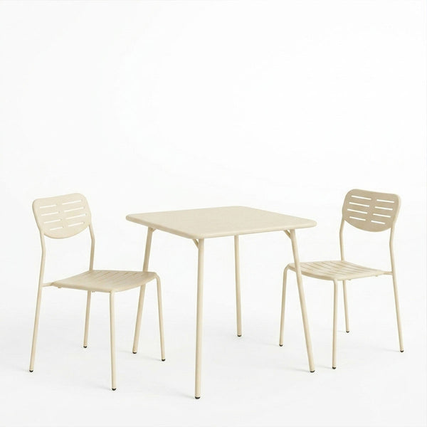 Moraja Deraby I set 3 piese crem metal, 70x70x73 cm