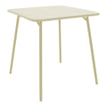 Moraja Deraby I set 3 piese crem metal 70x70x73cm, 70x70x73 cm, vedere laterală, metal, PP, pentru living sau bucătărie