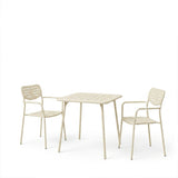 Moraja Deraby set 3 piese crem metal, 70x70x73 cm
