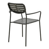 Moraja Deraby set 3 piese negru metal 70x70x73cm, 70x70x73 cm, detaliu finisaj, metal, PP, pentru living sau bucătărie