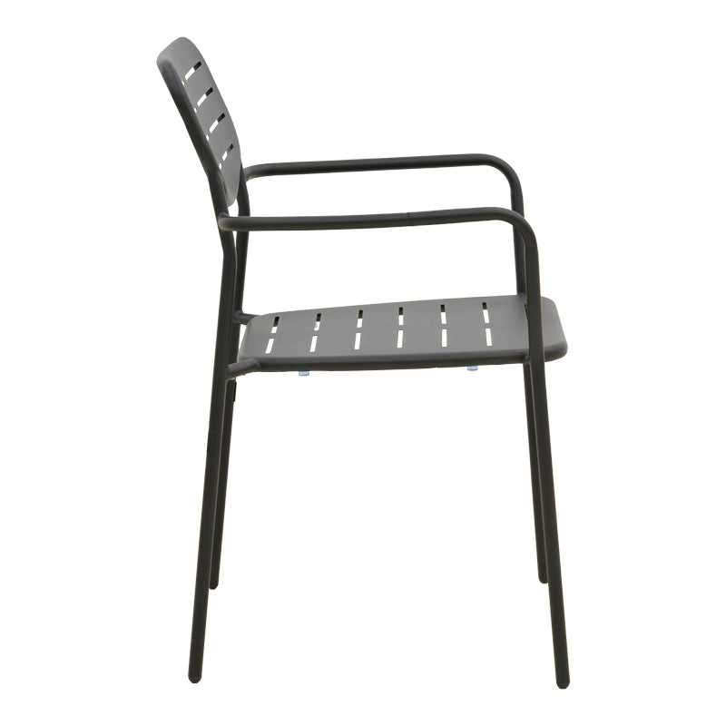 Moraja Deraby set 3 piese negru metal, 70x70x73 cm