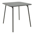 Moraja Deraby set 3 piese negru metal 70x70x73cm, 70x70x73 cm, imagine produs 6, metal, PP, pentru living sau bucătărie