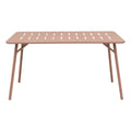 Moraja Deraby set 5 piese terracotta metal 140x80x72cm, Teracotă, 140x80x72 cm, detaliu finisaj, metal, pentru living sau bucătărie