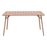 Moraja Deraby set 5 piese terracotta metal, Teracotă, 140x80x72 cm