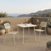 Moraja Federal set 3 piese crem metal 70x70x73cm, 70x70x73 cm, imagine principală, metal, PP, pentru living sau bucătărie