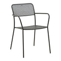 Moraja Federal set 3 piese negru metal 70x70x73cm, 70x70x73 cm, prezentare produs, metal, PP, pentru living sau bucătărie