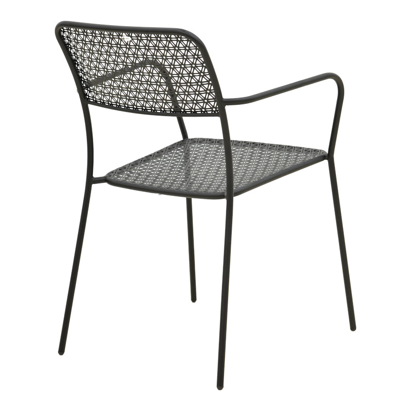Moraja Federal set 3 piese negru metal, 70x70x73 cm