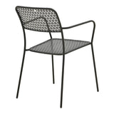 Moraja Federal set 3 piese negru metal, 70x70x73 cm