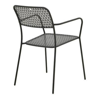Moraja Federal set 3 piese negru metal 70x70x73cm, 70x70x73 cm, imagine produs 6, metal, PP, pentru living sau bucătărie