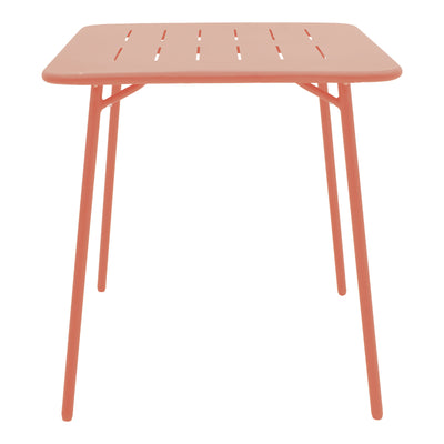Moraja Federal set 3 piese terracotta metal 70x70x73cm, Teracotă, 70x70x73 cm, vedere laterală, metal, PP, pentru living sau bucătărie