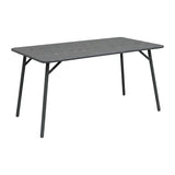 Moraja Federal set 5 piese negru metal, 140x80x72 cm