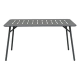 Moraja Federal set 5 piese negru metal, 140x80x72 cm