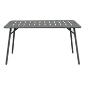 Moraja Federal set 5 piese negru metal, 140x80x72 cm, perspectiva suplimentara
